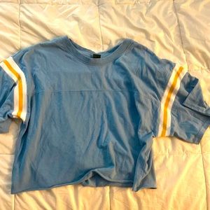 Blue Crop Top